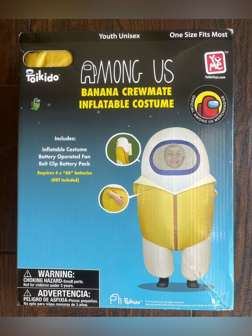 Halloween Costume Inflatable Among us Toikido Banana Crewmate